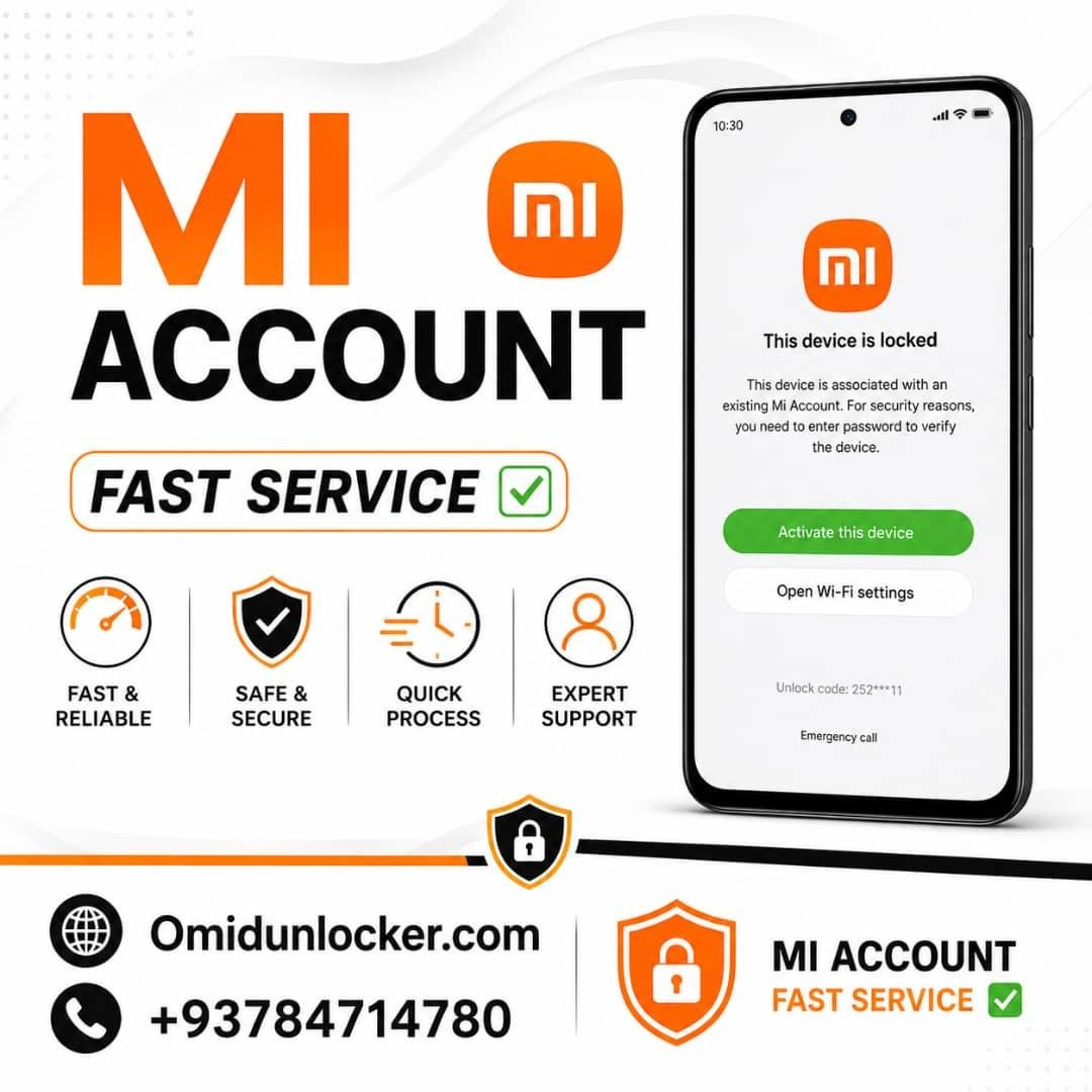 Xiaomi Mi Account Unlock Service {Oman}