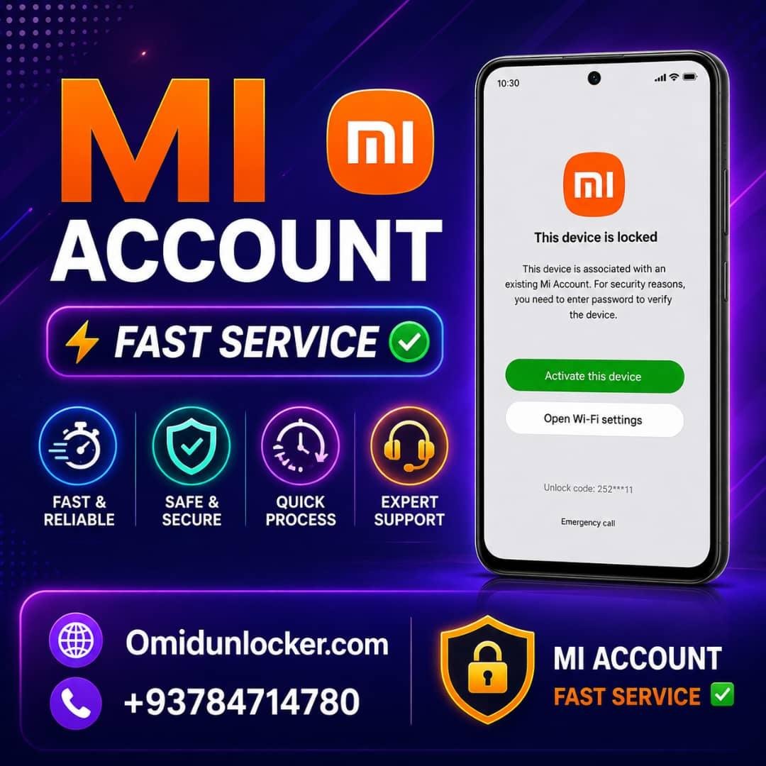Xiaomi Mi Account Unlock Service {Uruguay}