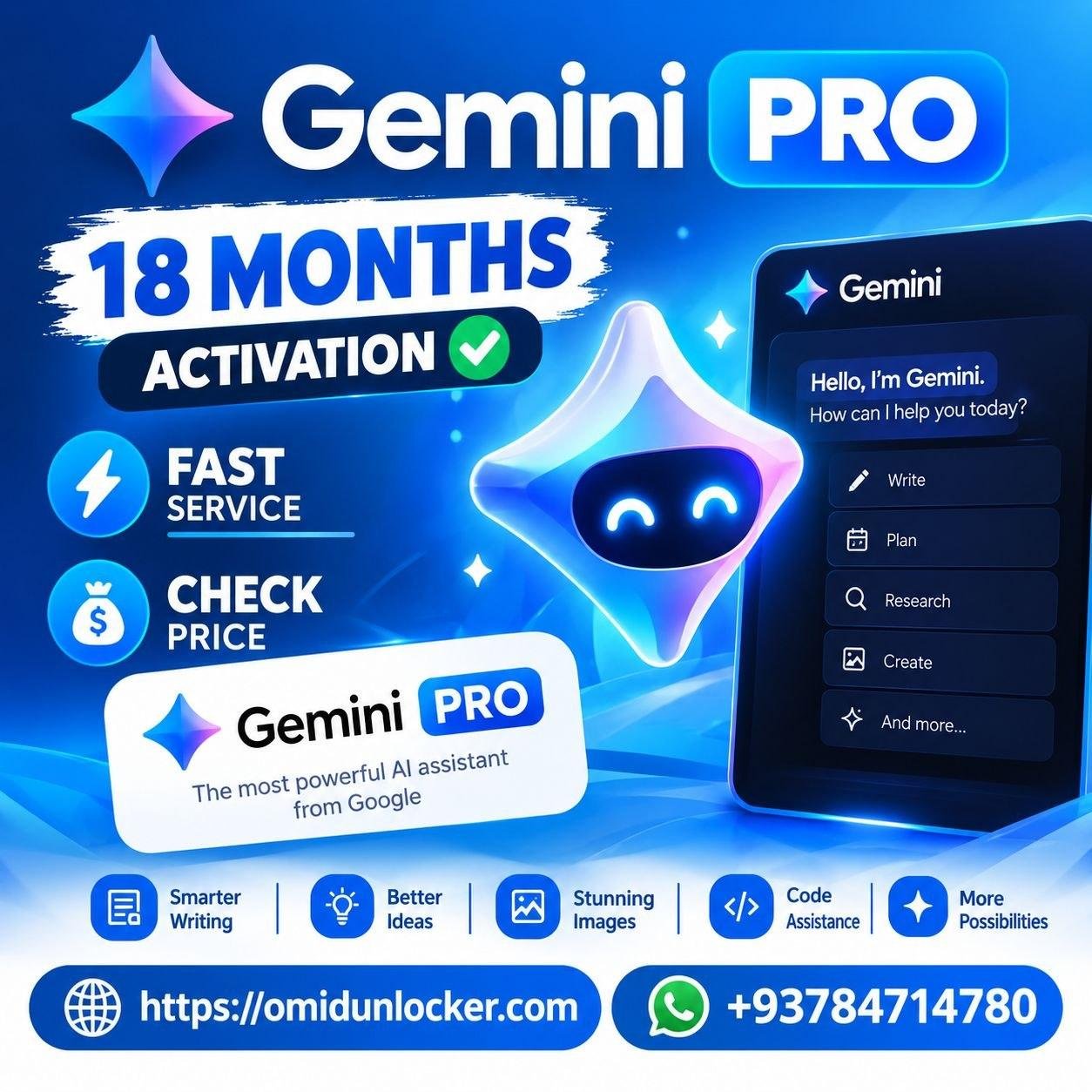 Gemini Google AI Pro 18Months